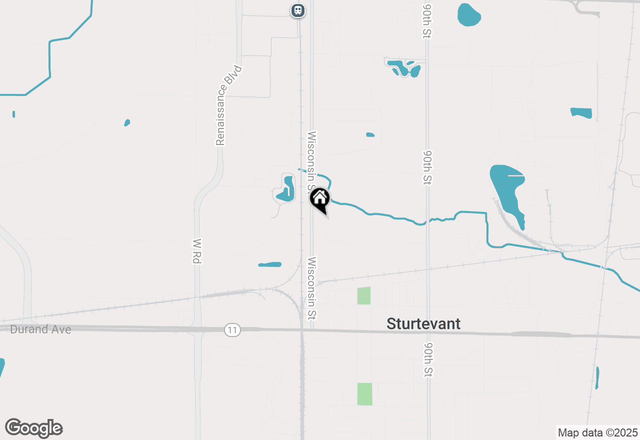 Map of 2527 Wisconsin St, Sturtevant, WI 53177