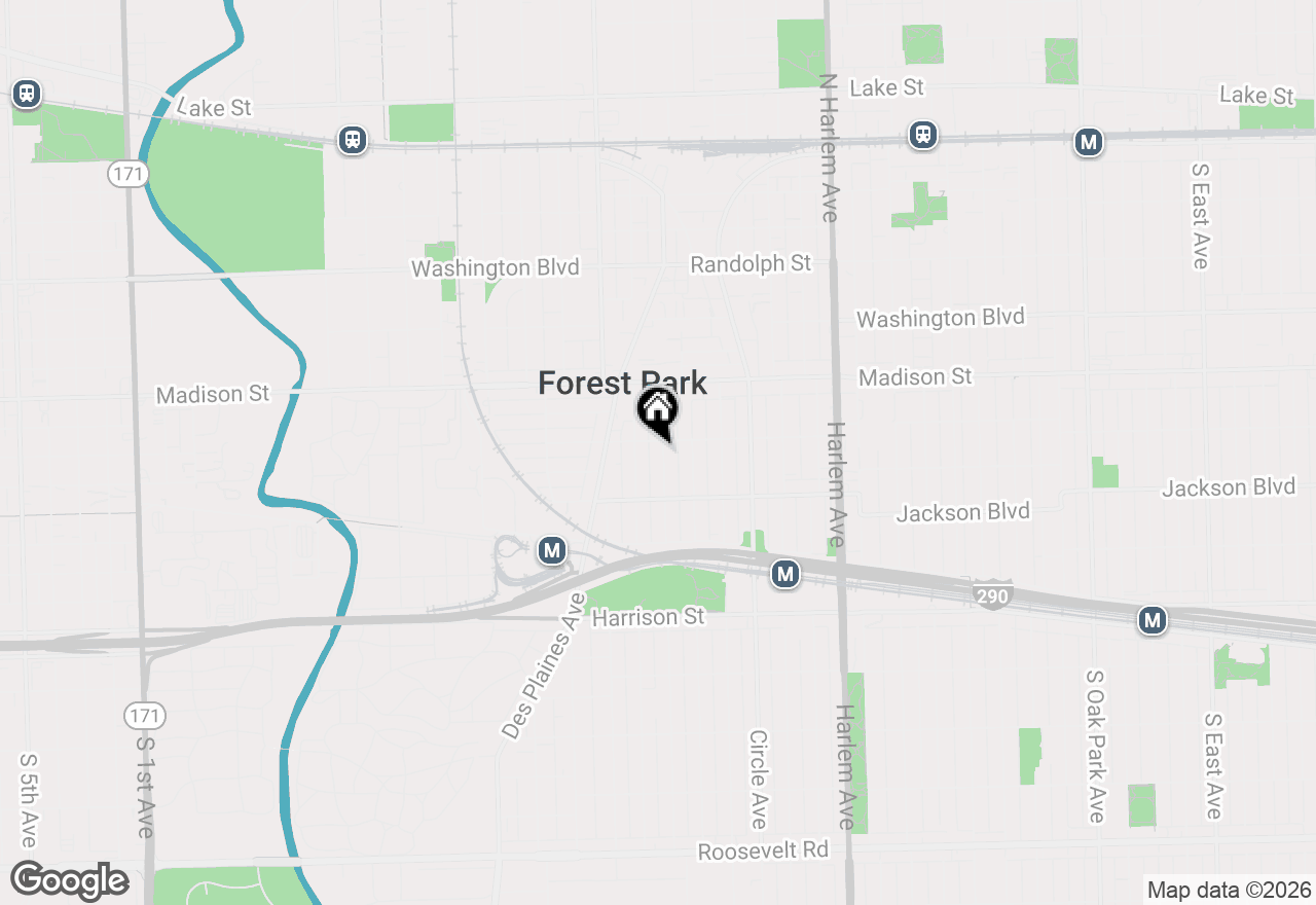 Map of 509 Beloit Avenue, Forest Park, IL 60130