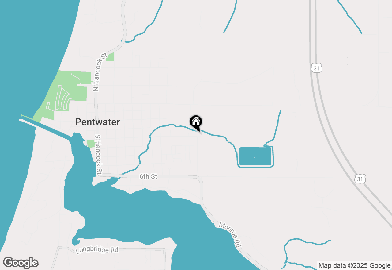 Map of 1112 2nd Street, Pentwater, MI 49449