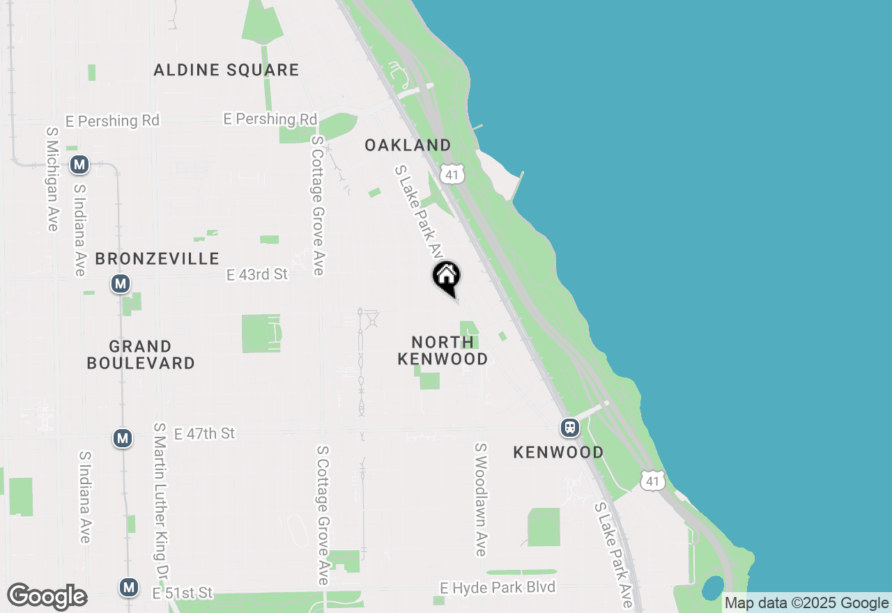 Map of 4357 S Greenwood Avenue #2S, Chicago, IL 60653