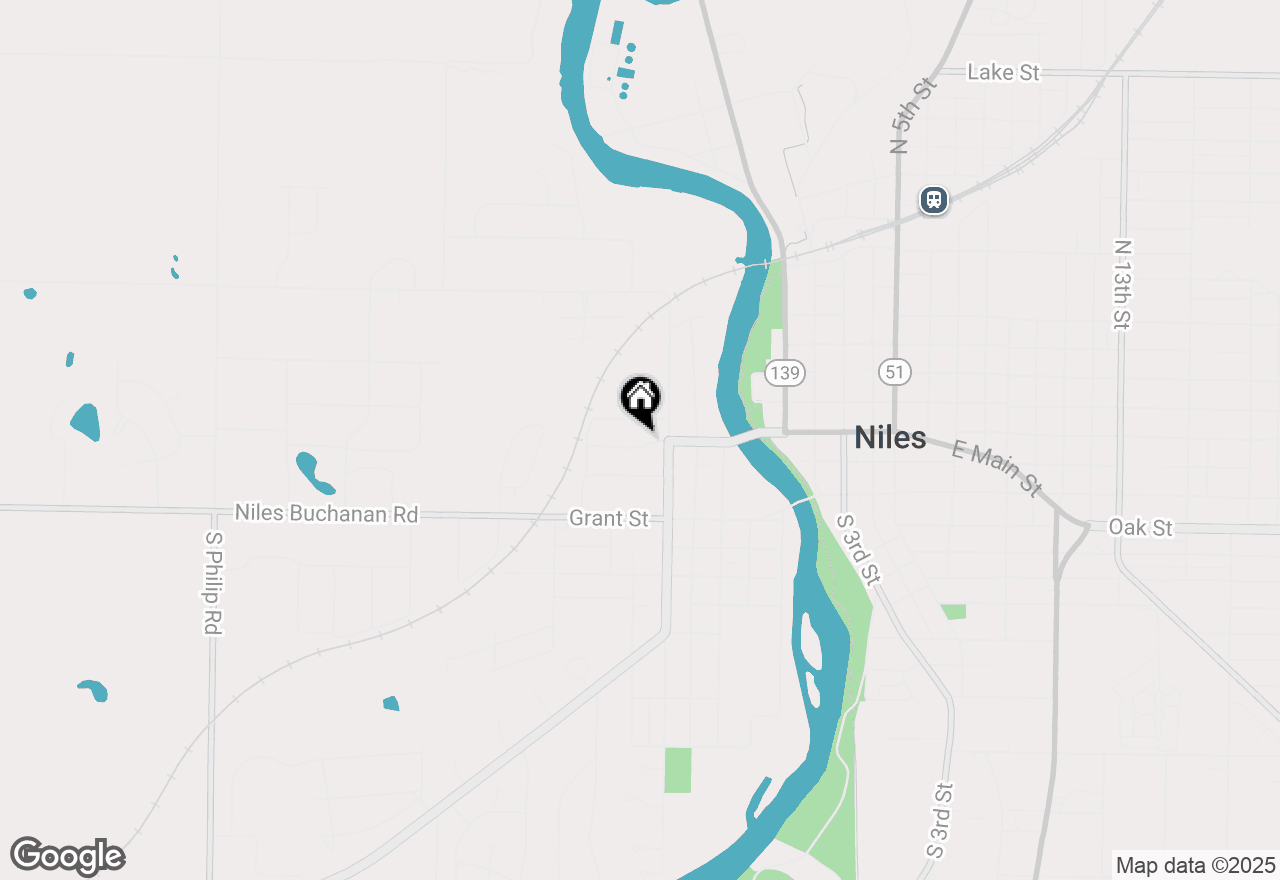 Map of 527 W Main Street, Niles, MI 49120