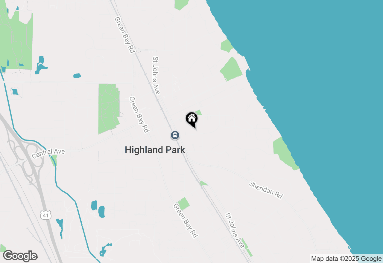 Map of 461 Hazel Avenue, Highland Park, IL 60035