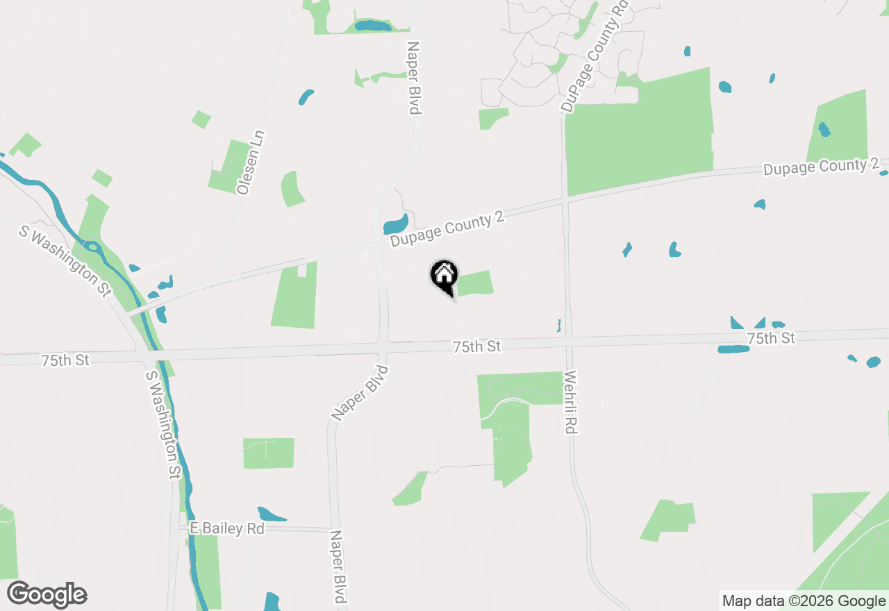 Map of 1368 Hunter Circle, Naperville, IL 60540