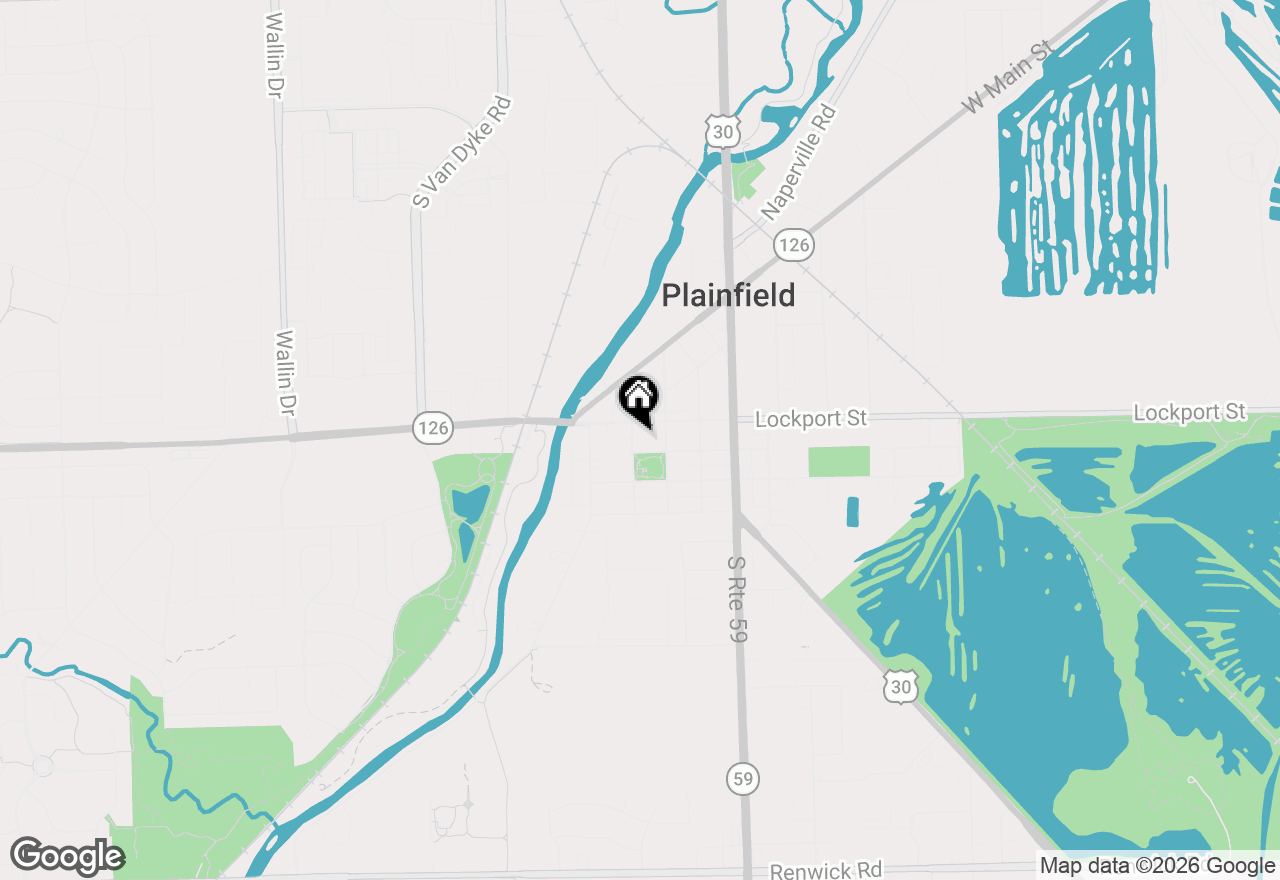 Map of 15111 S Fox River Street, Plainfield, IL 60544