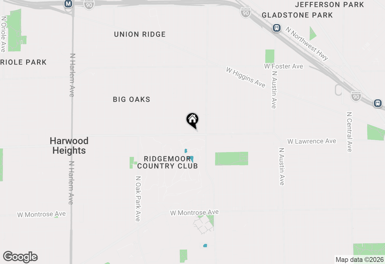 Map of 6430 W Gunnison Street #1, Harwood Heights, IL 60706