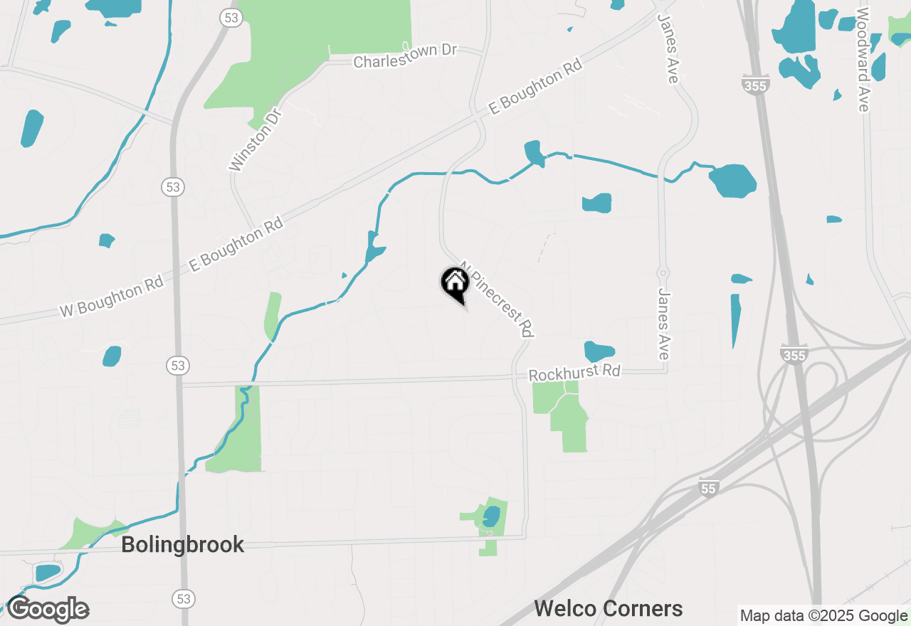 Map of 353 Marian Court, Bolingbrook, IL 60440