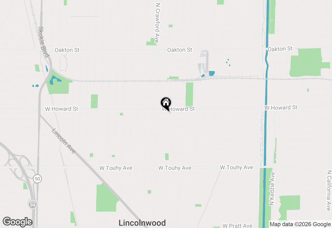 Map of 7538 E Praire Road, Skokie, IL 60076