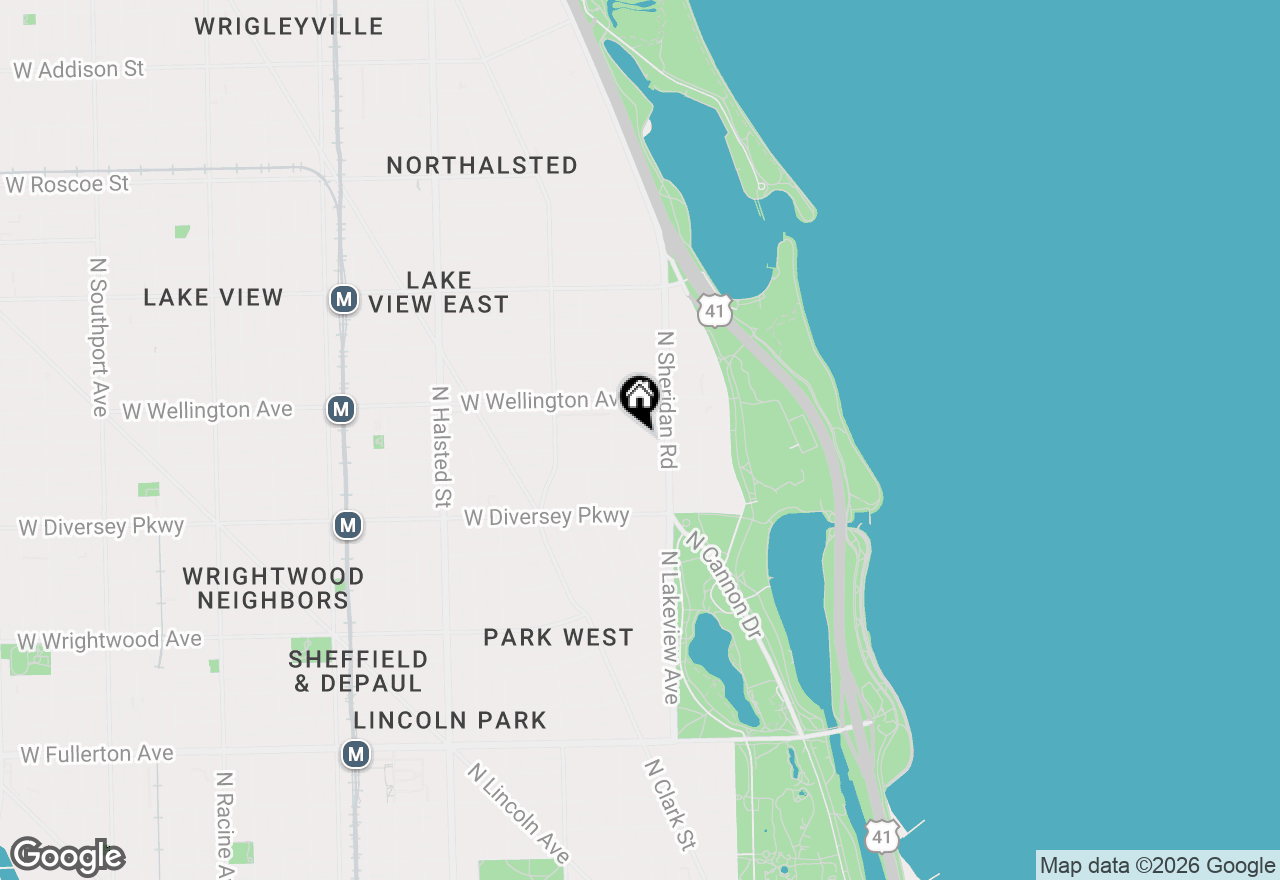 Map of 431 W Oakdale Avenue #14A, Chicago, IL 60657