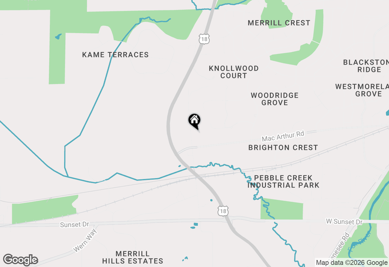 Map of S25W27133 Rocky Hills Ct, Waukesha, WI 53188