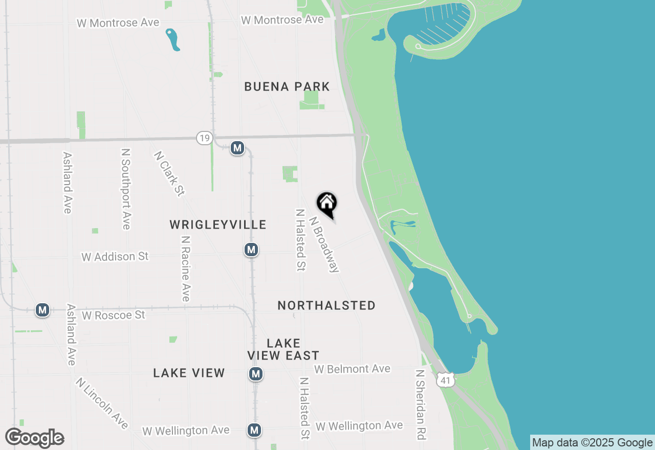 Map of 725 W Waveland Avenue #D, Chicago, IL 60613