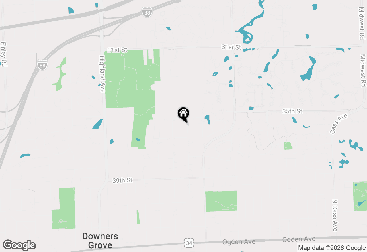 Map of 3620 Douglas Road, Downers Grove, IL 60515