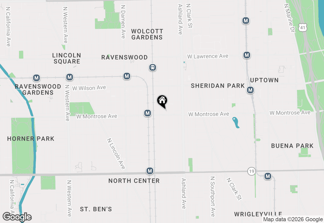 Map of 4410 N Hermitage Avenue #2E, Chicago, IL 60640