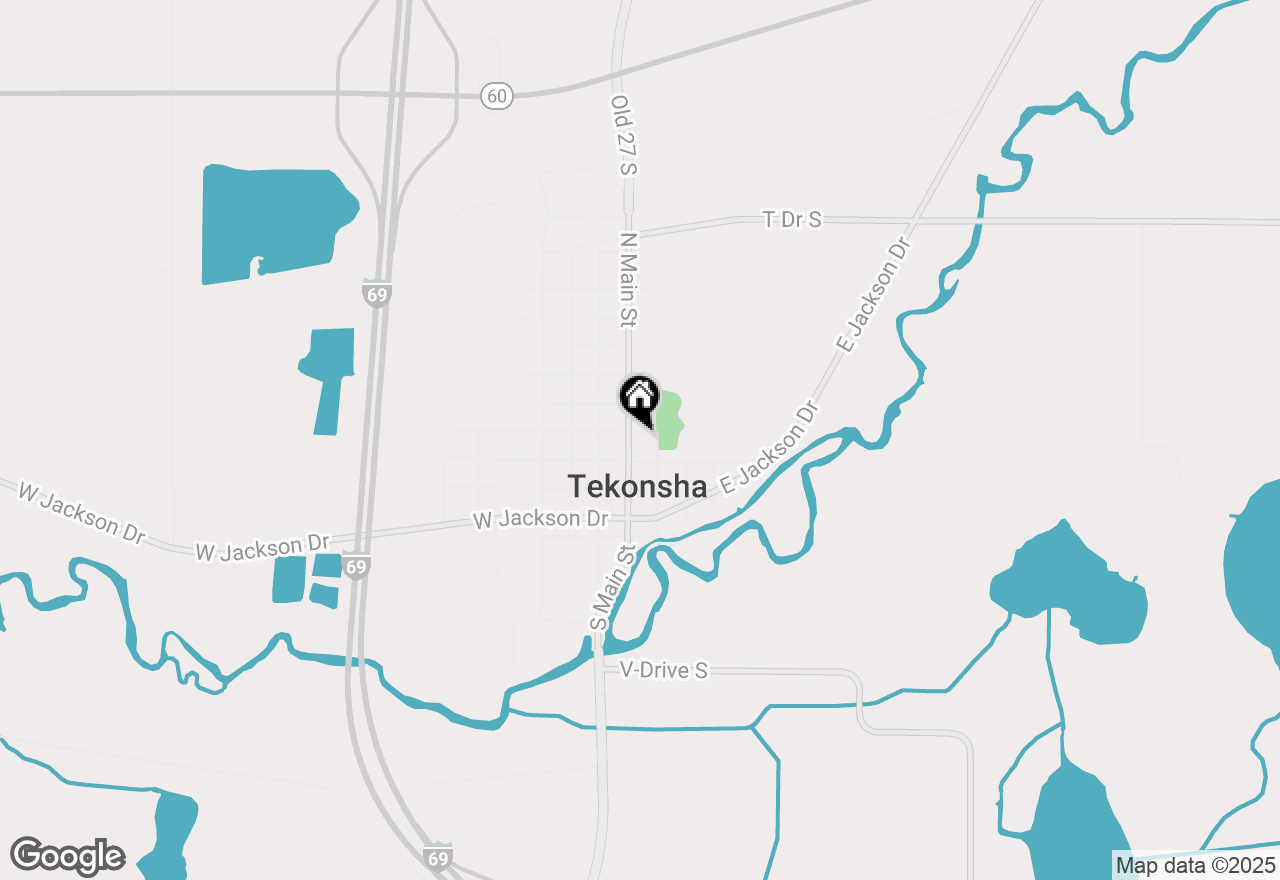 Map of 328 N Main Street, Tekonsha, MI 49092