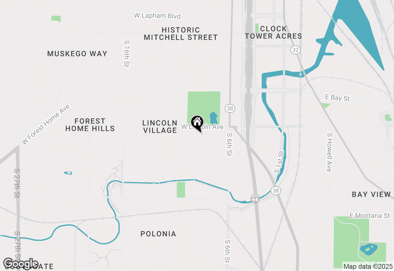 Map of 2338 S 9th Pl, Milwaukee, WI 53215