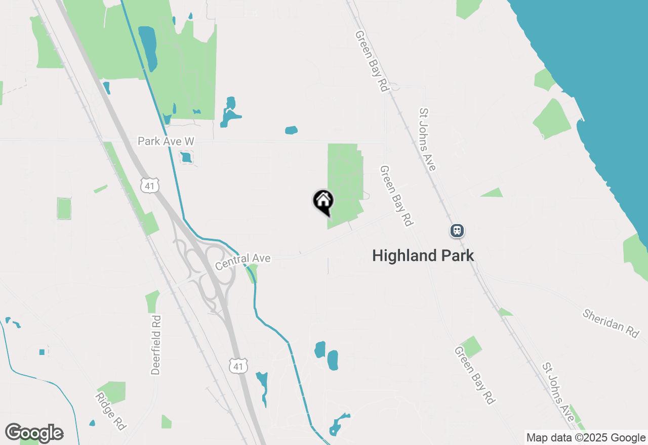 Map of 1722 Sunset Road, Highland Park, IL 60035