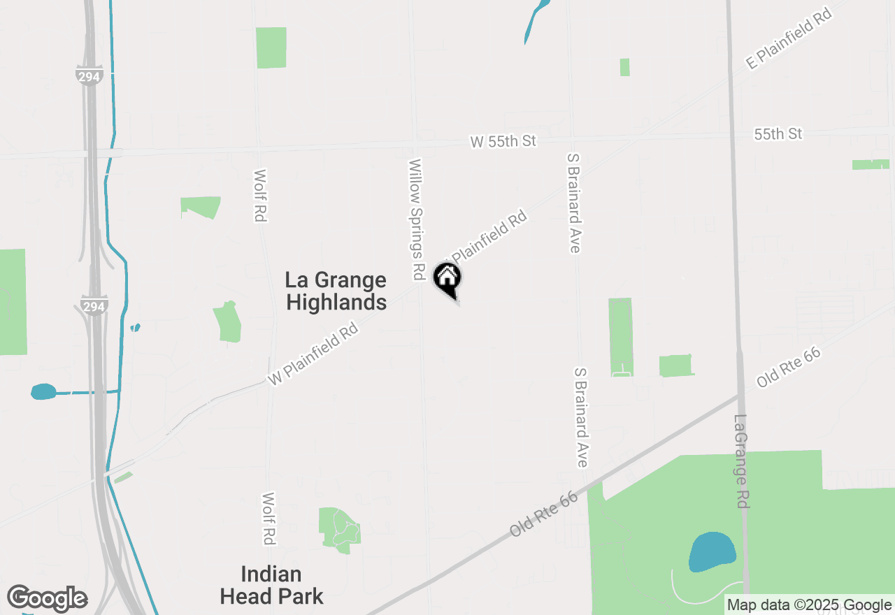 Map of 1333 W 59th Street, La Grange Highlands, IL 60525