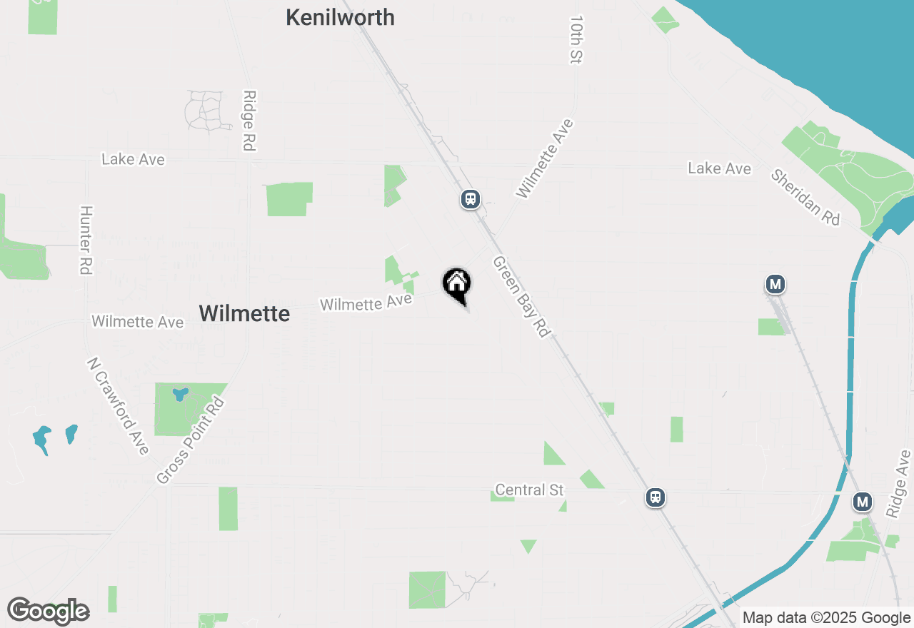 Map of 411 Prairie Avenue, Wilmette, IL 60091