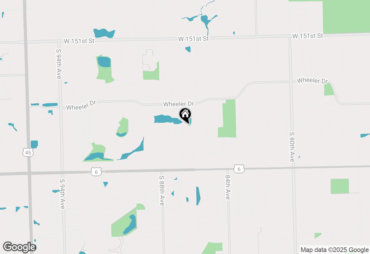 Map of 15633 Orlan Brook Drive, Orland Park, IL 60462