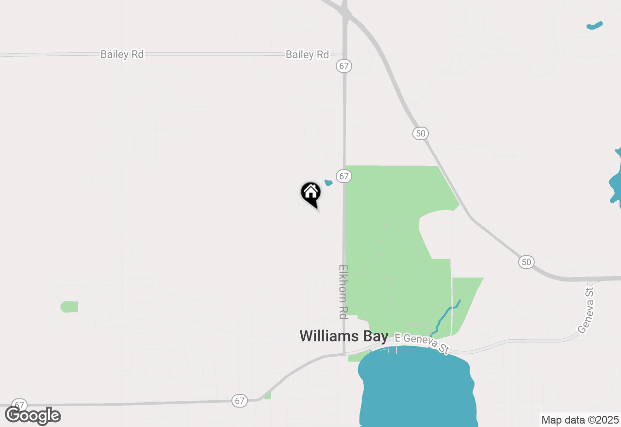 Map of 317 Crocus St, Williams Bay, WI 53191