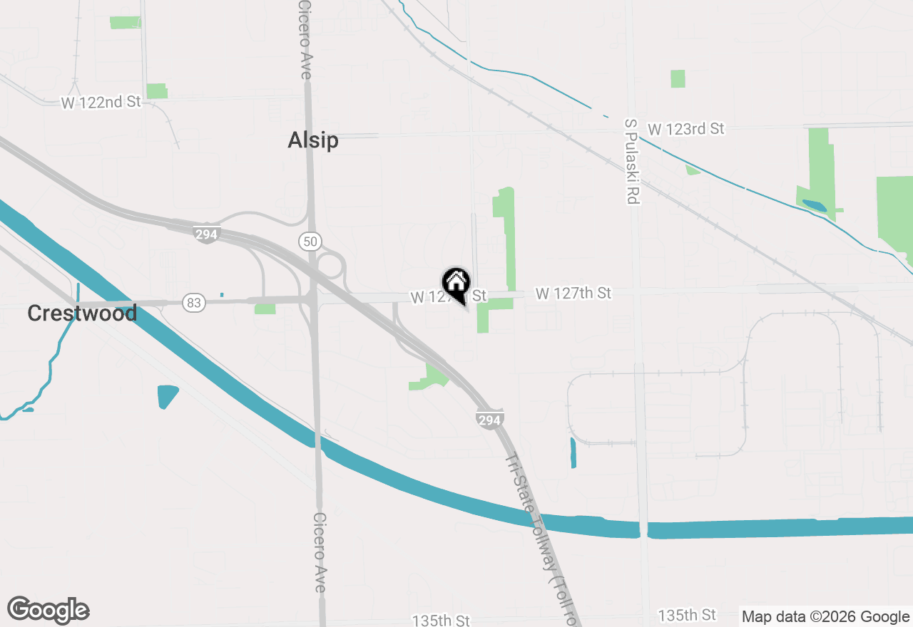 Map of 12738 S Kenneth Avenue #E, Alsip, IL 60803