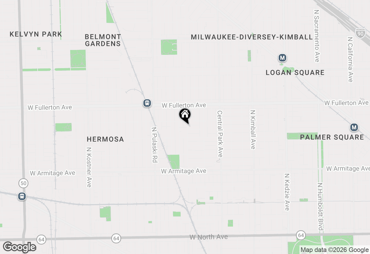 Map of 2238 N Hamlin Avenue, Chicago, IL 60647