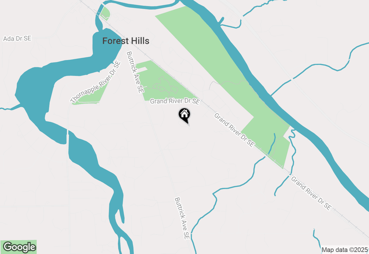 Map of 1370 Old Oak Hill Drive, Ada, MI 49301