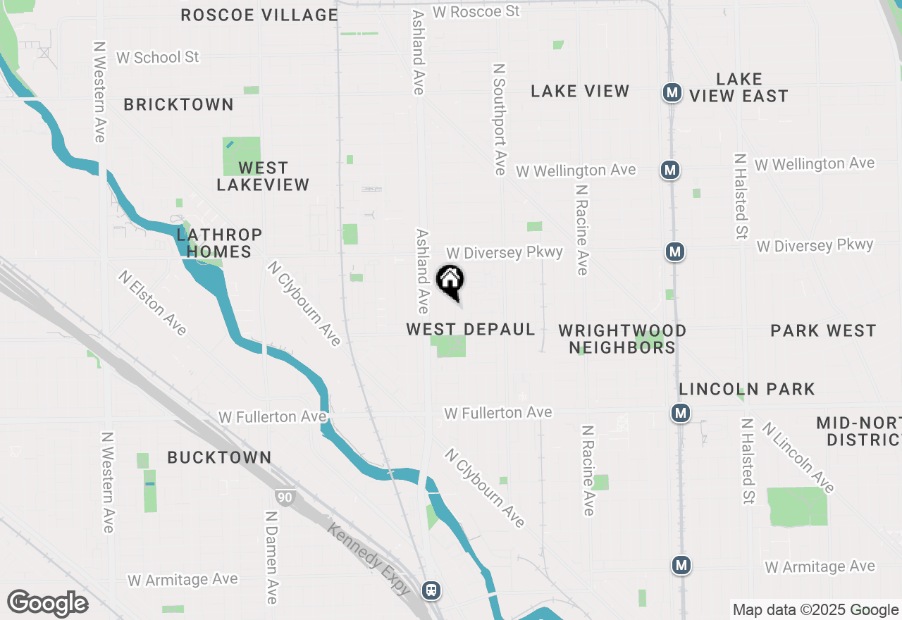 Map of 2635 N Bosworth Avenue #2, Chicago, IL 60614