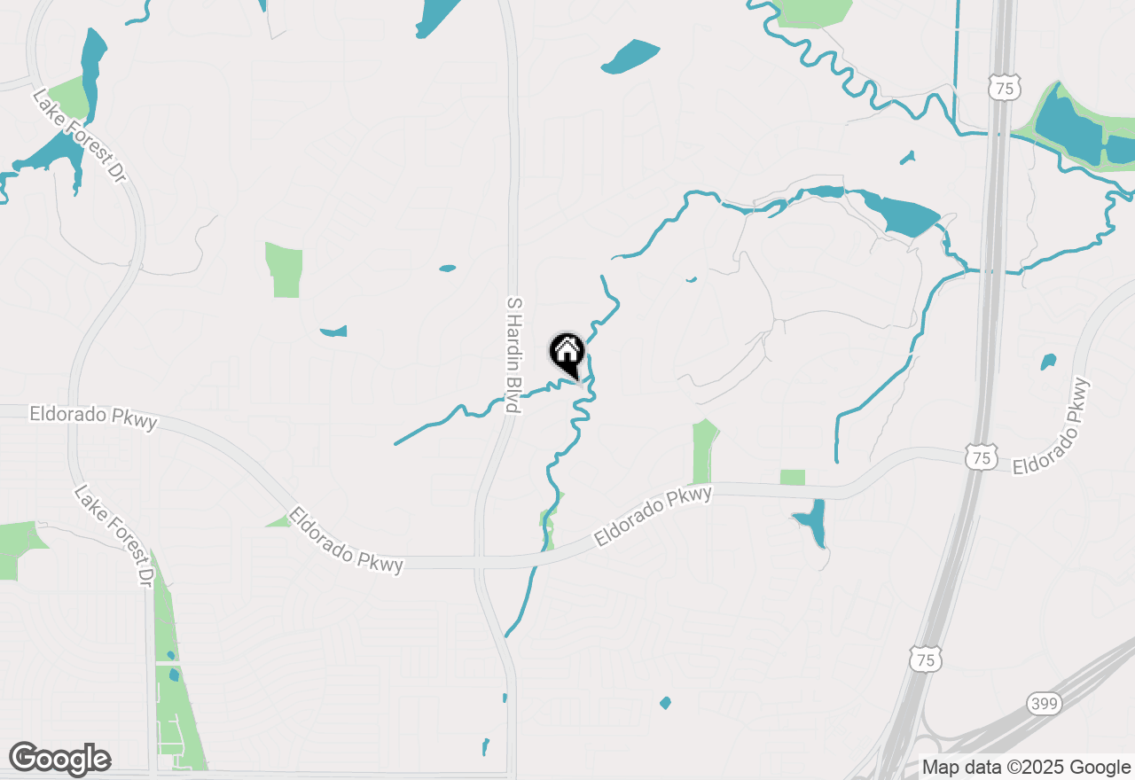 Map of 2308 Creek Ridge Drive, Mckinney, TX 75072