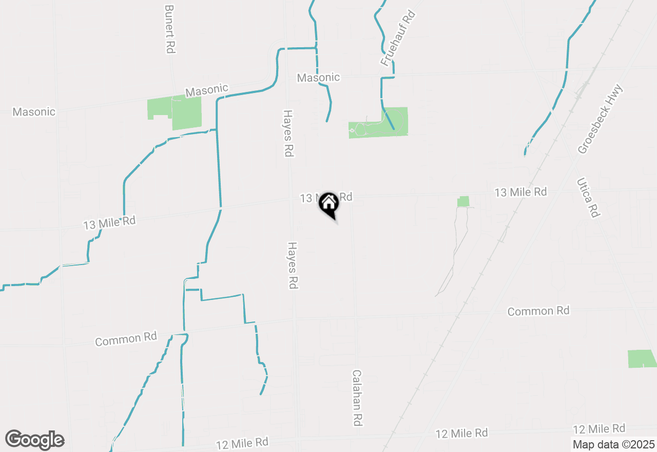 Map of 15453 Grovedale Street, Roseville, MI 48066