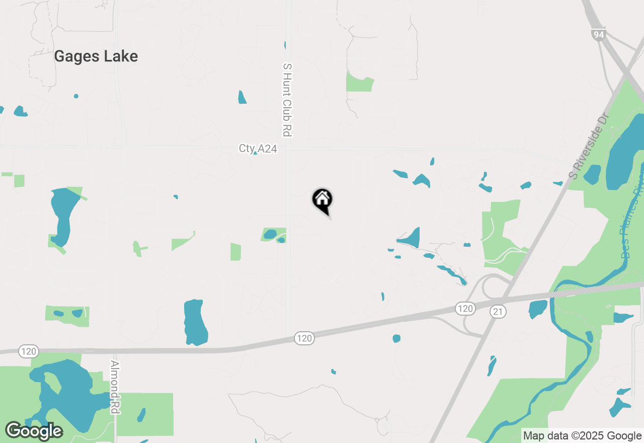 Map of 6342 Cunningham Court, Gurnee, IL 60031