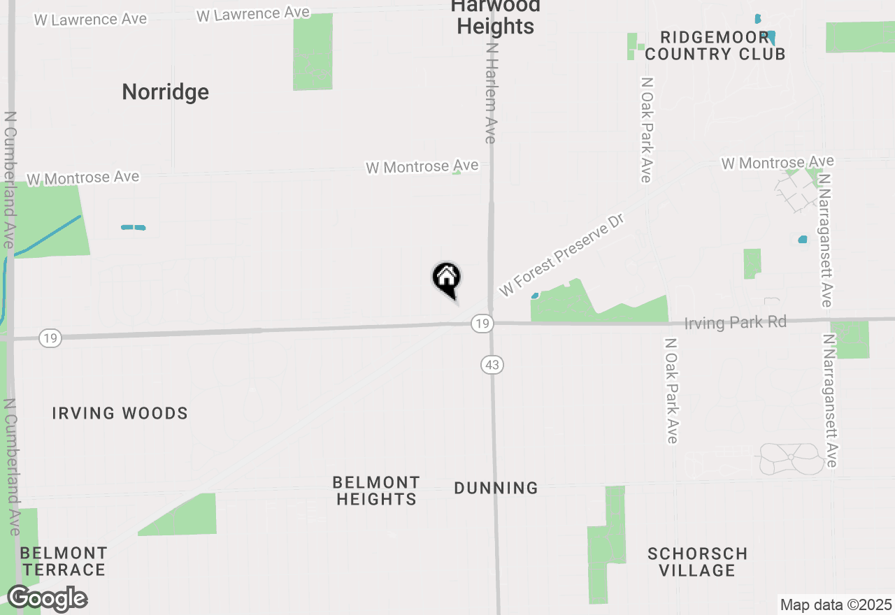 Map of 4014 N Octavia Avenue, Norridge, IL 60706