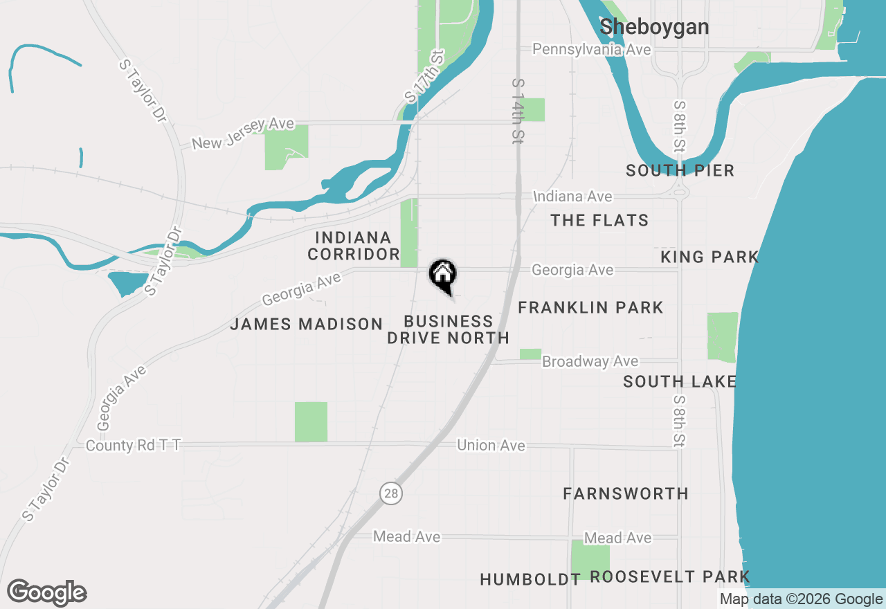 Map of 1501 S 17th St, Sheboygan, WI 53081