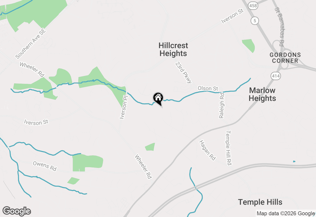 Map of 2601 John A Thompson Road, Temple Hills, MD 20748