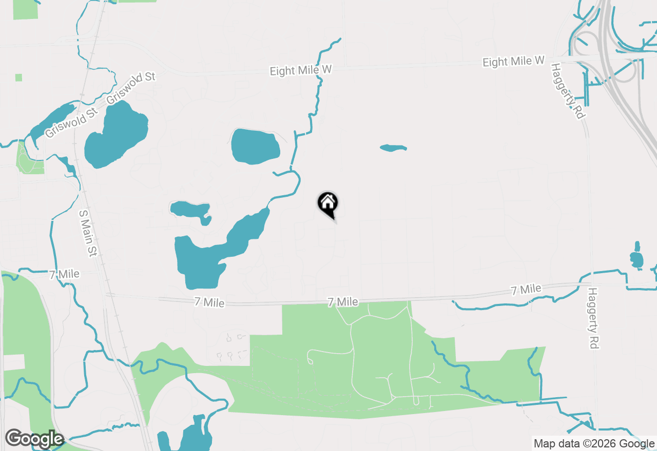 Map of 19572 Northridge Drive, Northville, MI 48167