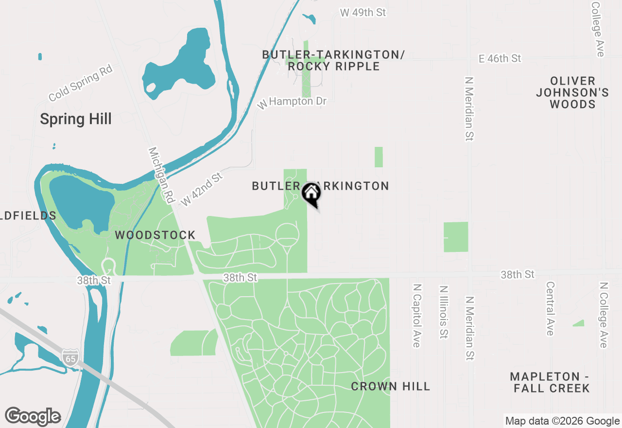 Map of 4023 Clarendon Road, Indianapolis, IN 46208