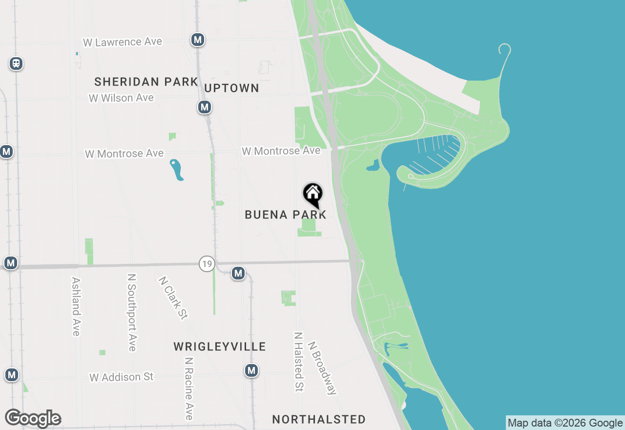 Map of 711 W Gordon Terrace #305, Chicago, IL 60613