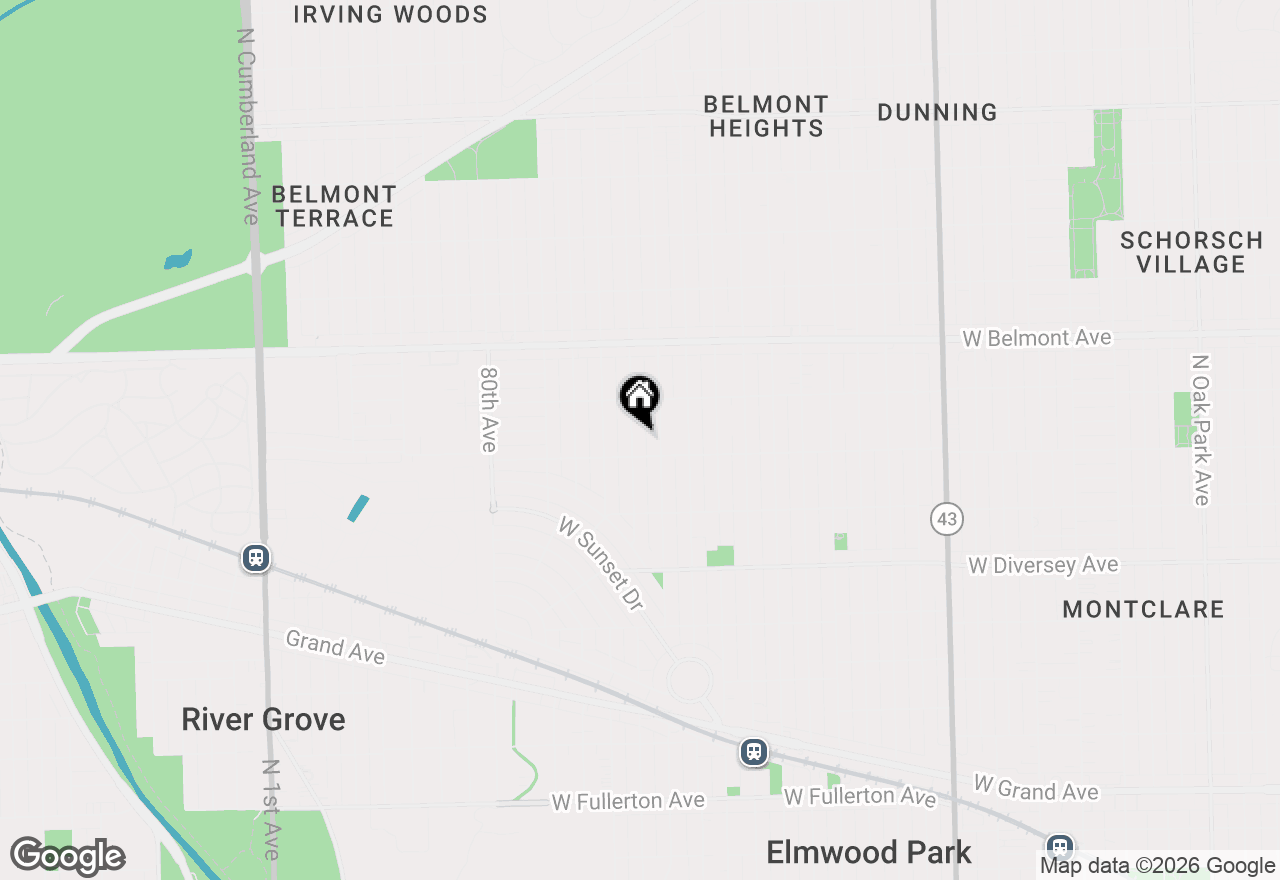 Map of 3015 N 77th Court, Elmwood Park, IL 60707