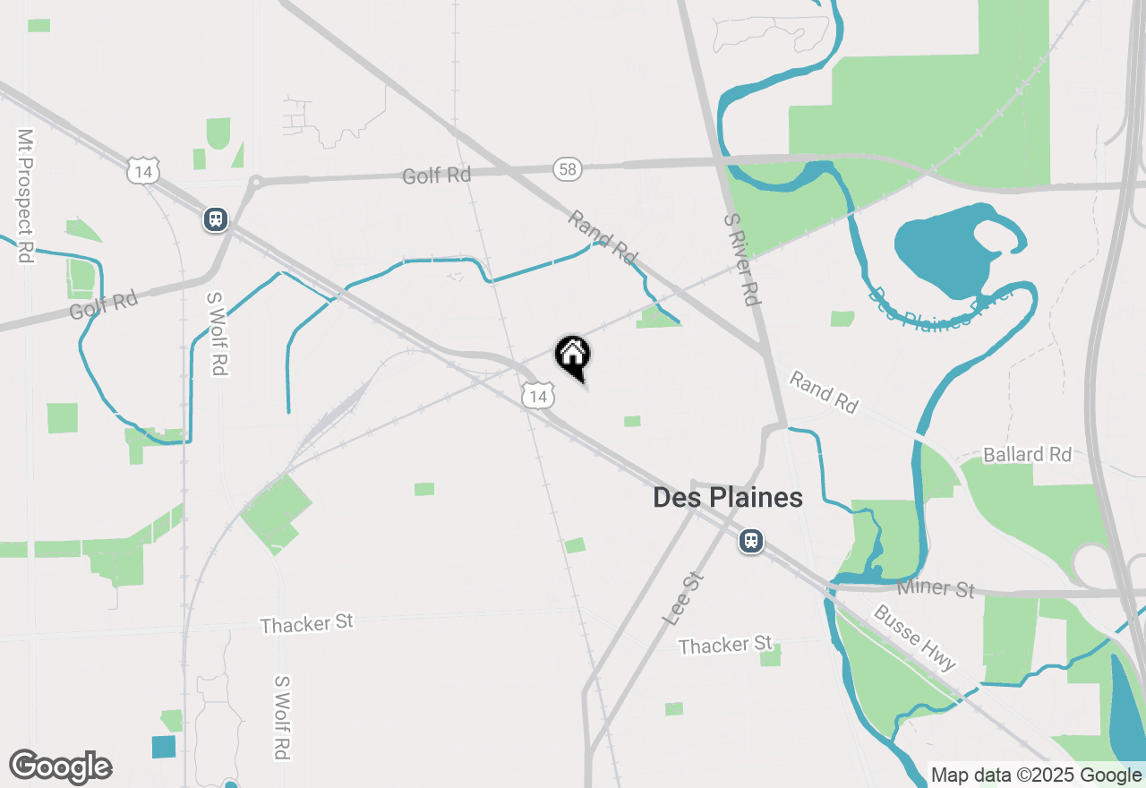 Map of 370 S Western Avenue #408, Des Plaines, IL 60016