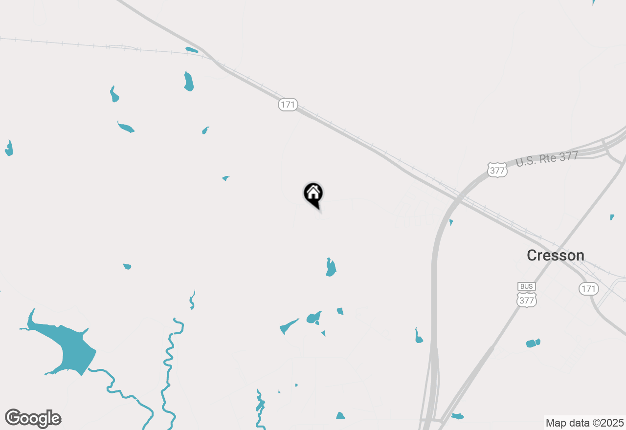 Map of 1050 Hughie Long Road, Cresson, TX 76035