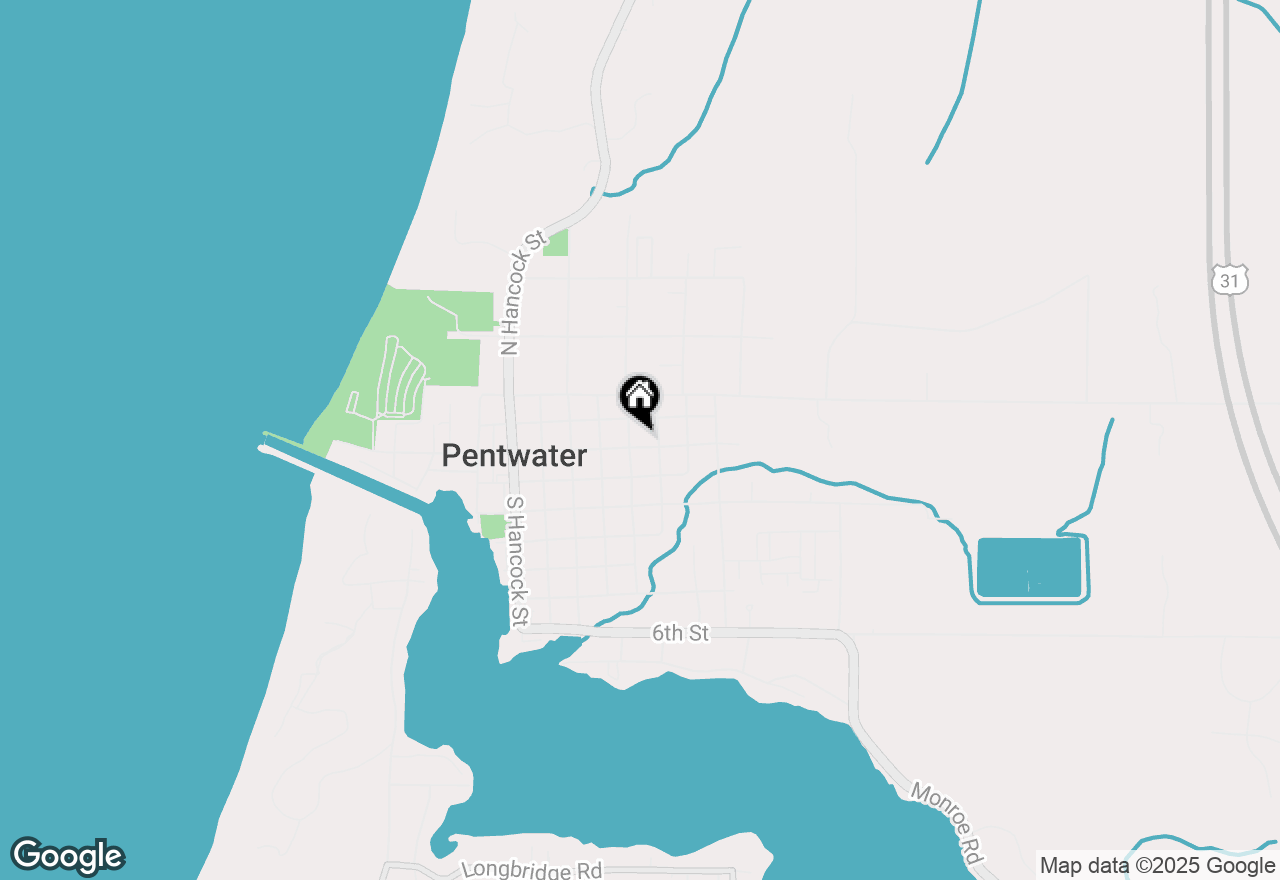 Map of 438 E Lowell Street, Pentwater Vlg, MI 49449