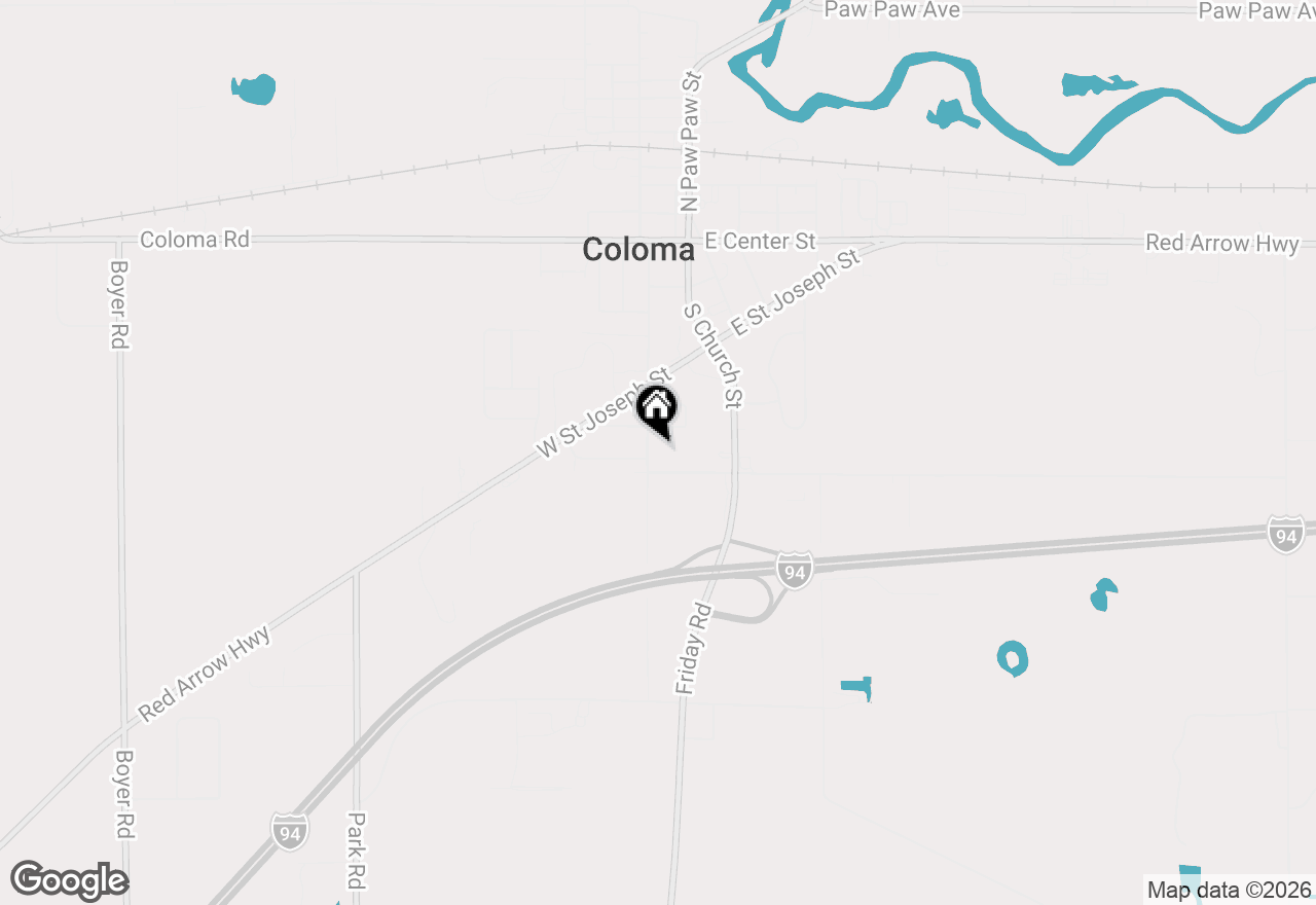 Map of 465 S West Street, Coloma, MI 49038
