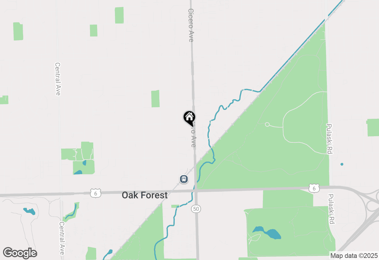 Map of 15510 Cicero Avenue, Oak Forest, IL 60452