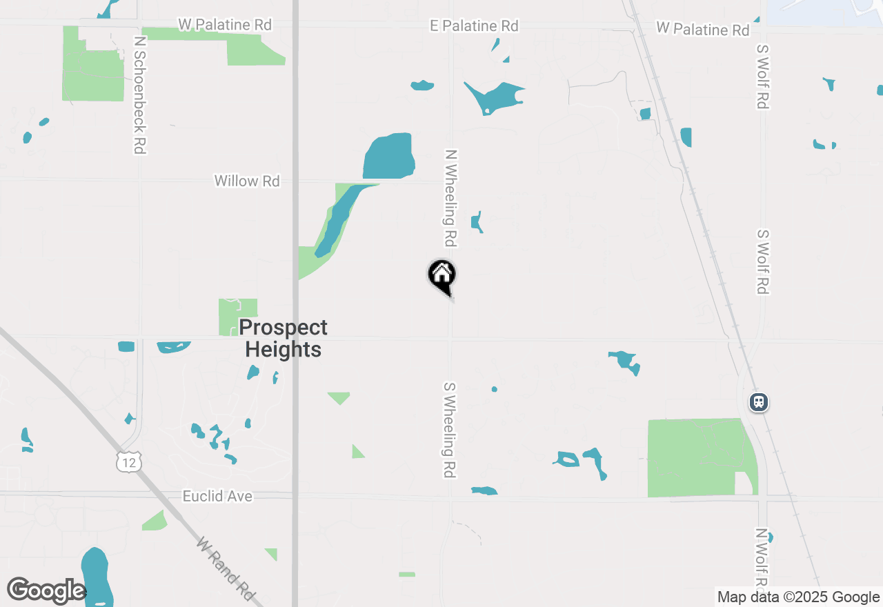 Map of 307 E Clarendon Street, Prospect Heights, IL 60070