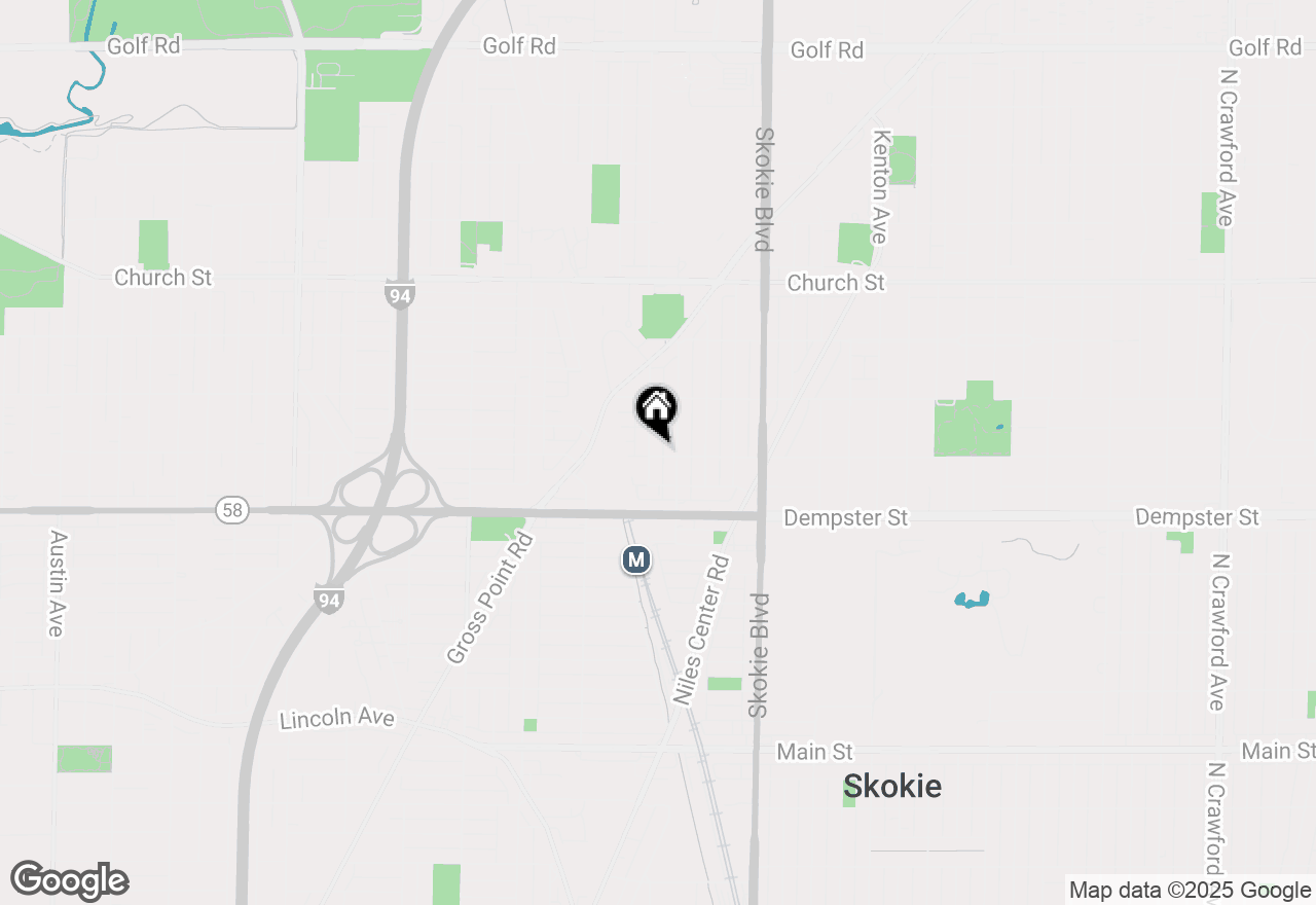 Map of 4950 Greenwood Street #3E, Skokie, IL 60077