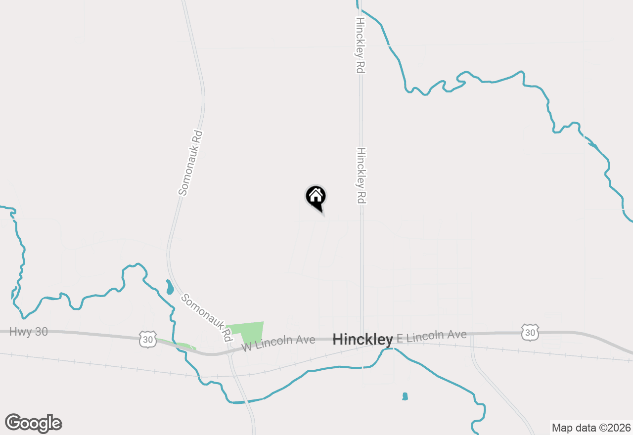 Map of 330 W Amie Avenue, Hinckley, IL 60520