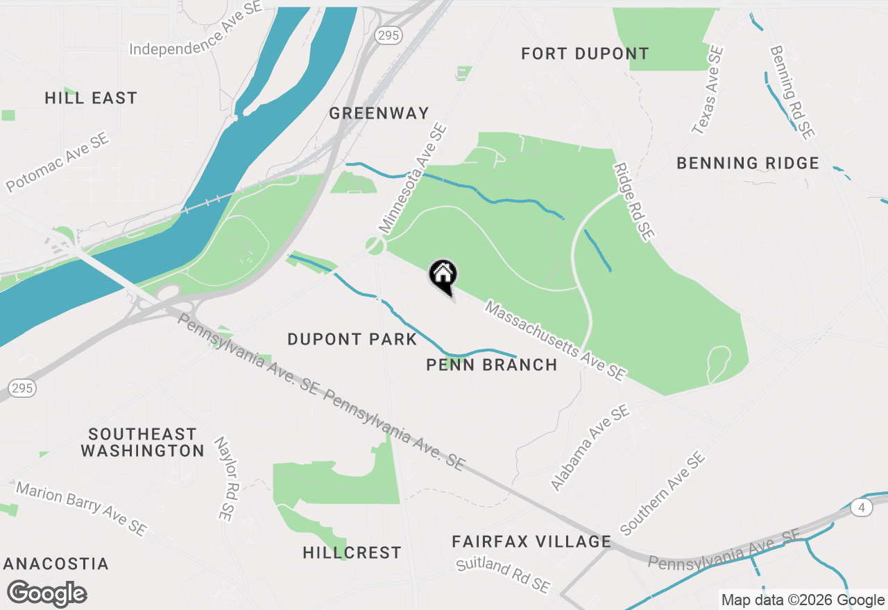 Map of 1206 34th Se, Washington, DC 20019