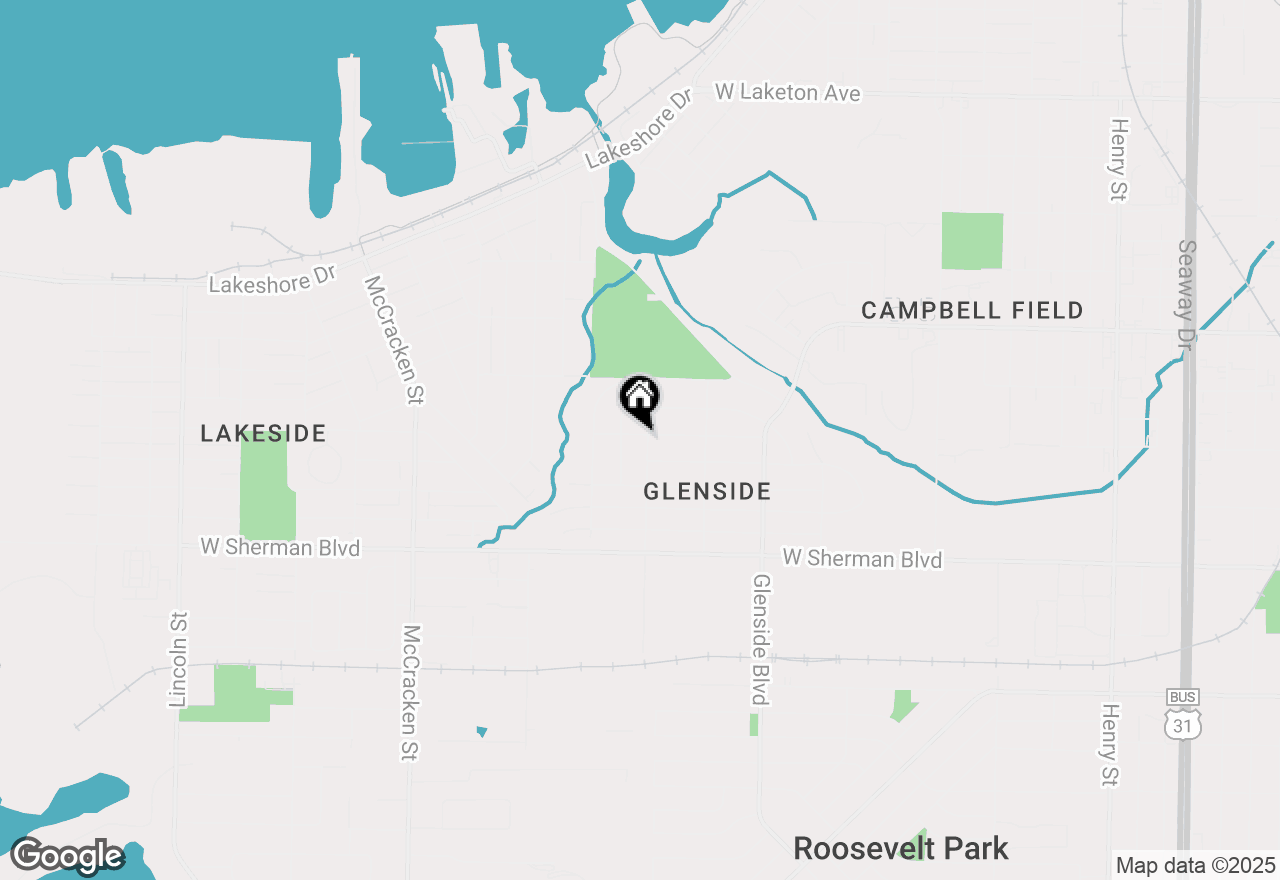 Map of 1611 Lexington Avenue, Muskegon, MI 49441