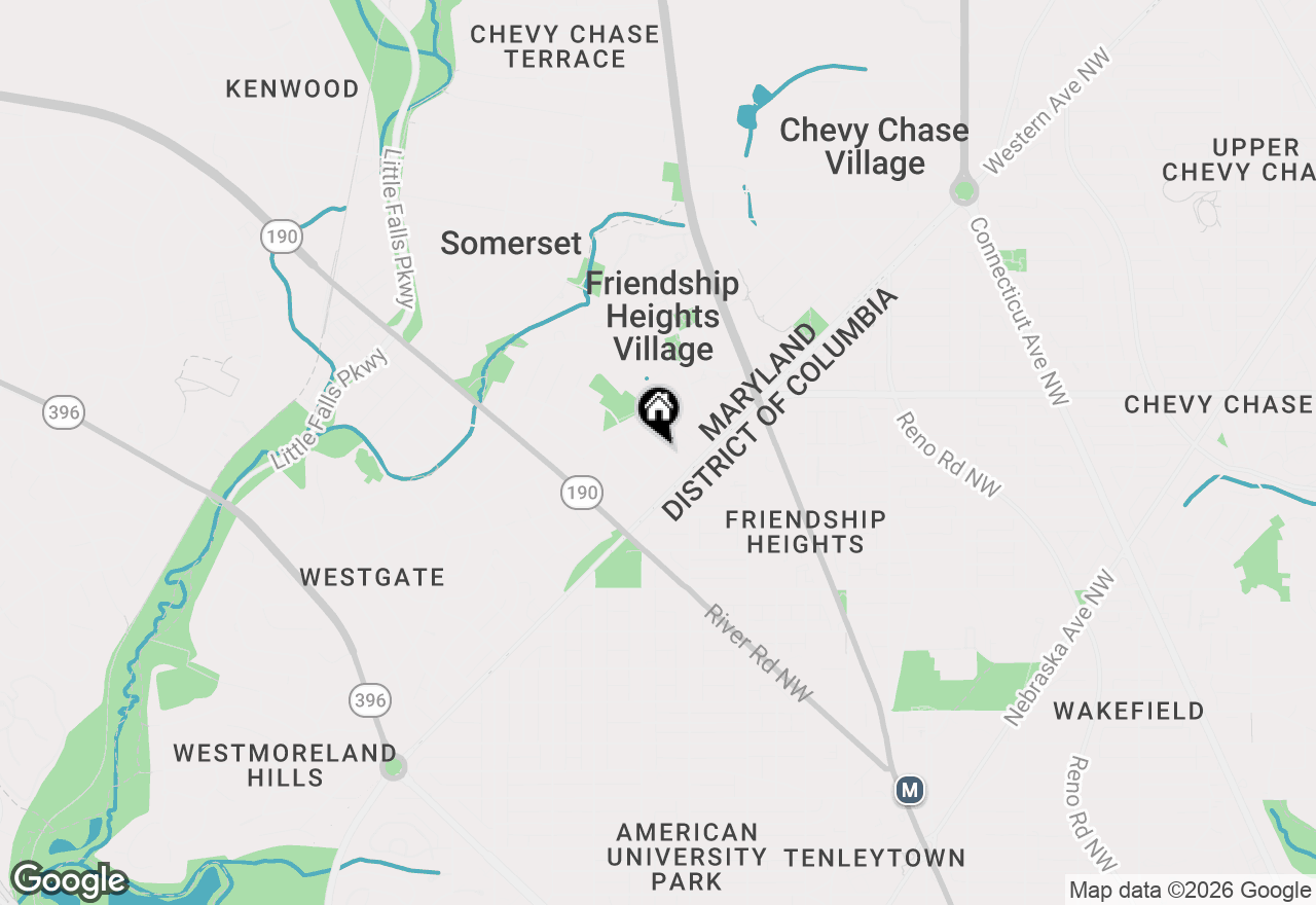 Map of 4506 Cortland Road, Chevy Chase, MD 20815