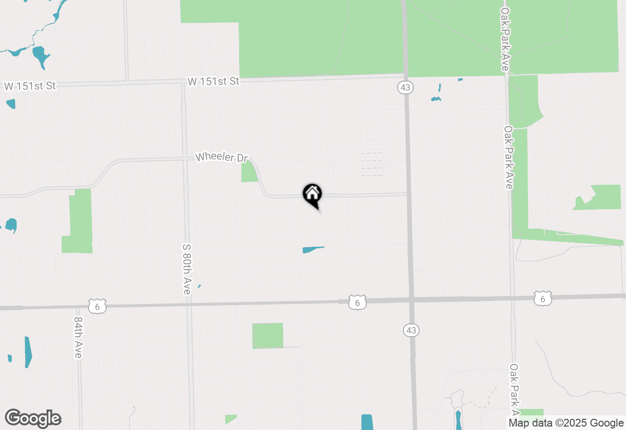 Map of 15565 Hollyhock Court, Orland Park, IL 60462