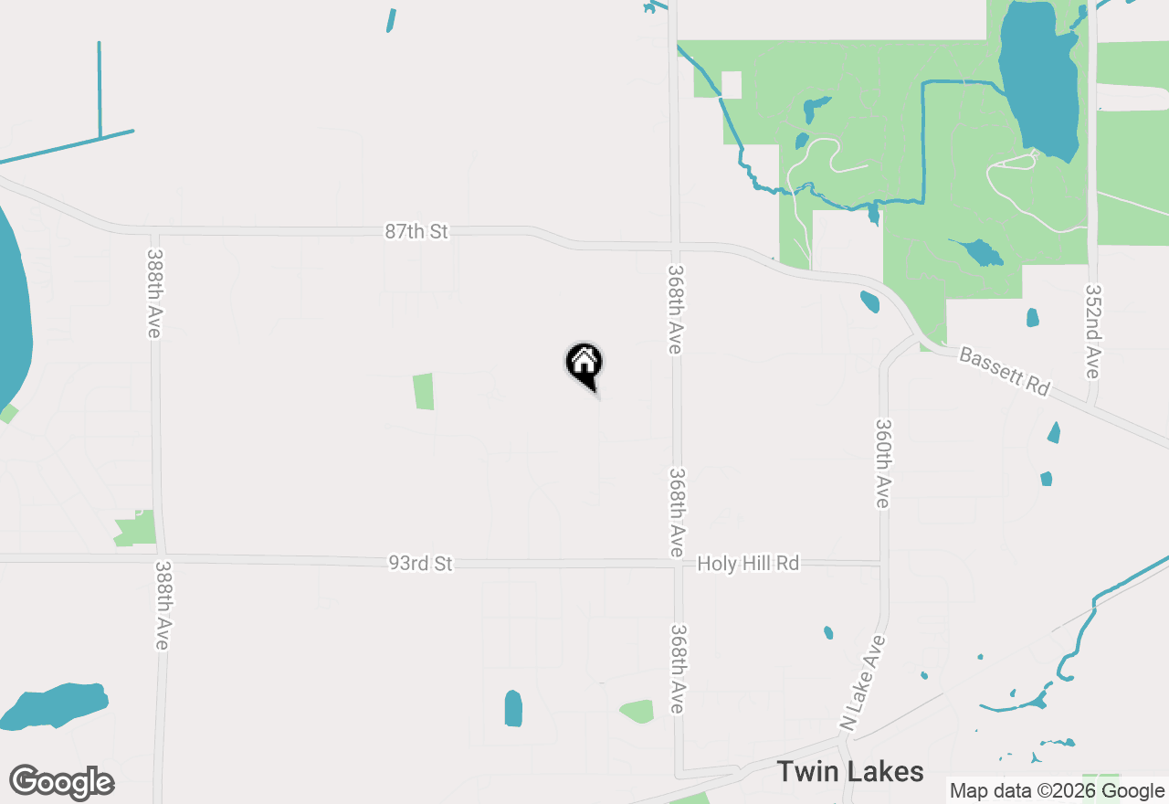Map of 8950 371st Ave, Twin Lakes, WI 53181